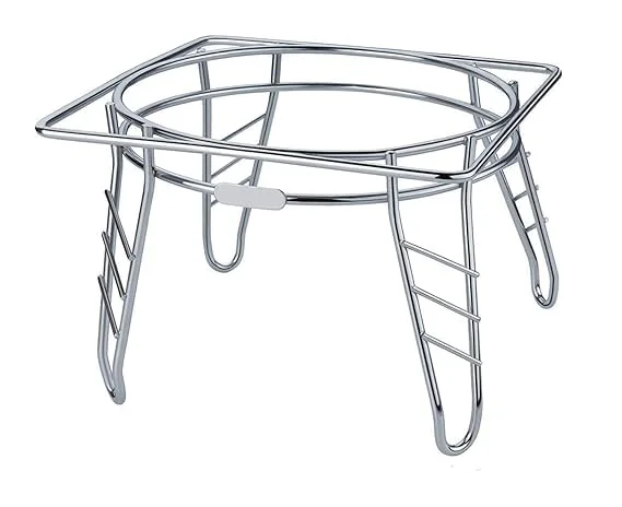 Multipurpose Heavy Duty Round Metal Stand for Gas Cylinder Plant Pots Water Dispenser Kitchen Utility Stand 4 Leg Floor Rack Rust Resistant Iron Stand for Home Balcony Garden Use image 1