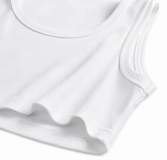 Women Ribbed Crop Tank Top Slim Fit Stretch Sleeveless Cotton Blend Casual Summer Vest Top Solid Colour Everyday Wear Gym Yoga Crop Camisole India image 3