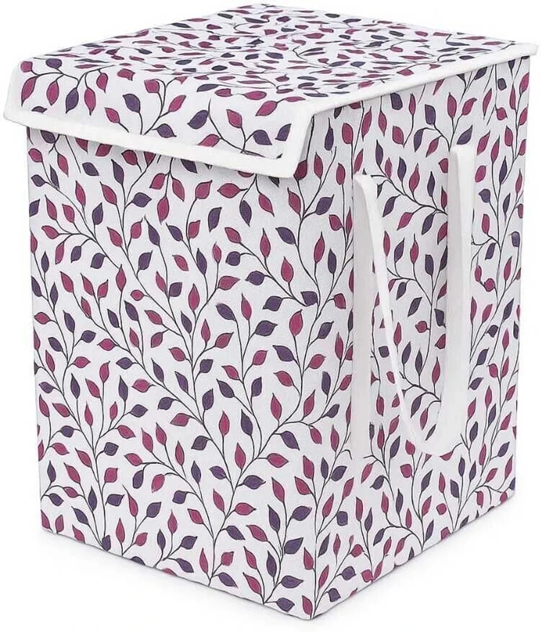 Swiftfold 45 L Multicolor Foldable Laundry Basket Canvas Cloth Storage Hamper with Handles for Clothes Organisation Washing Storage Bin for Home Bedroom Bathroom India image 1