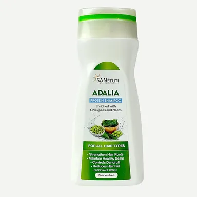 Adalia Herbal Anti Hair Fall Shampoo for Men and Women with Natural Ingredients Sulphate Free Paraben Free Hair Growth Strengthening Dandruff Control Shampoo 200ml 300ml thumbnail 3
