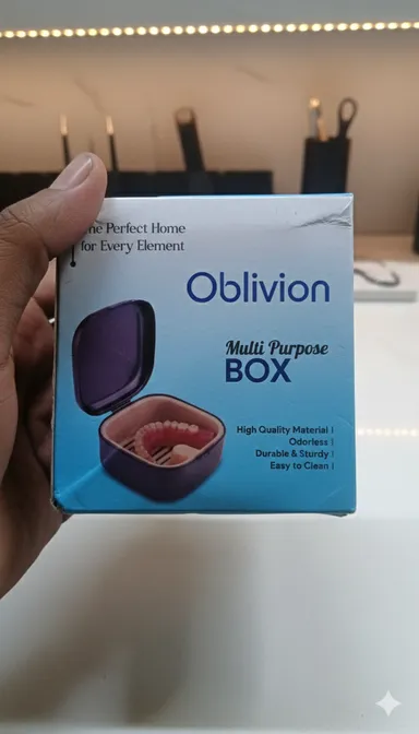 Oblivion Multi-Purpose Storage Box for Dentures, Jewellery & Small Essentials (Buy 1 Get 1 Free) thumbnail 1