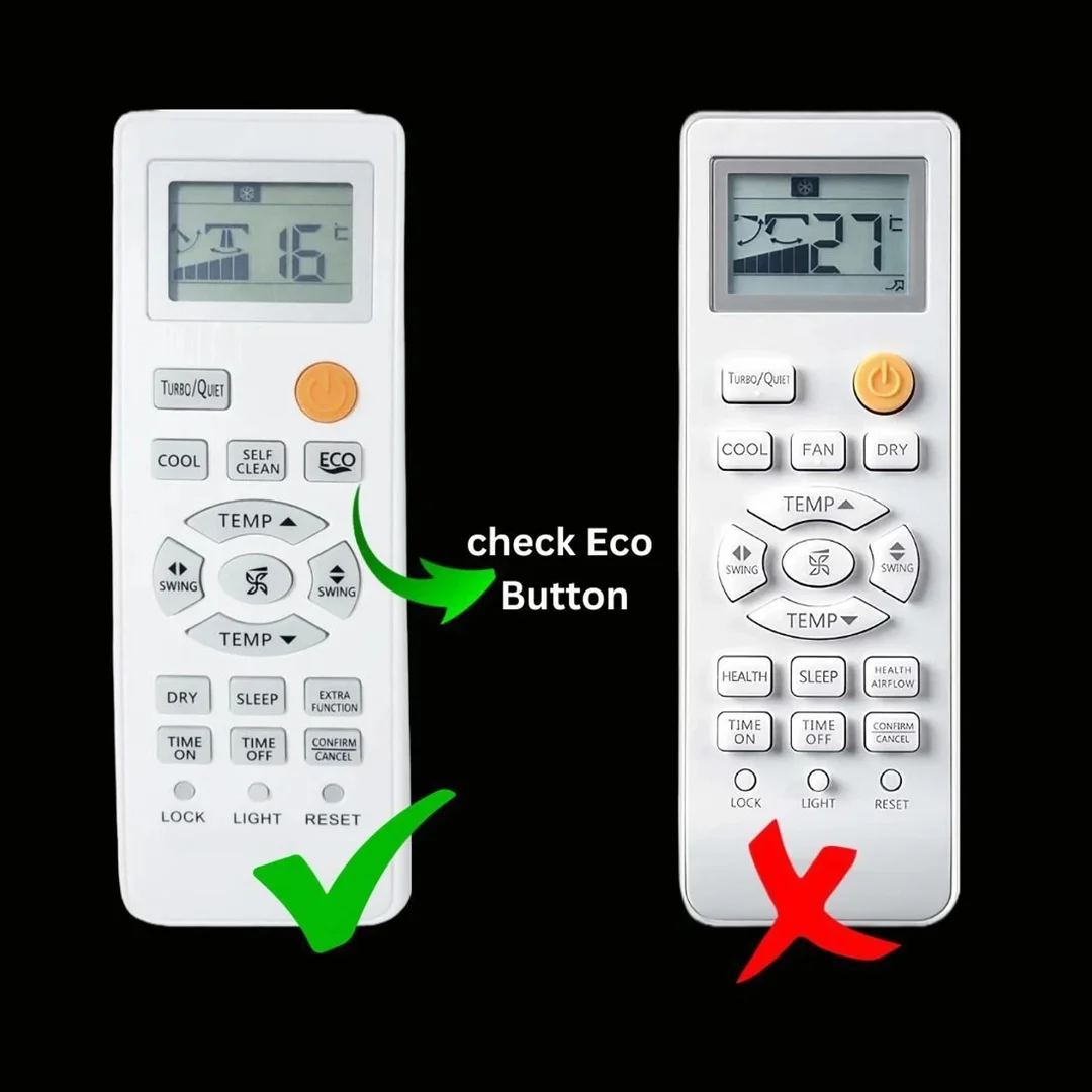 REZRO Premium 131F AC Remote for Haier Air Conditioner Compatible Universal Replacement Remote Controller White Black Durable Build Instant Setup Energy Efficient AC Remote India image 2