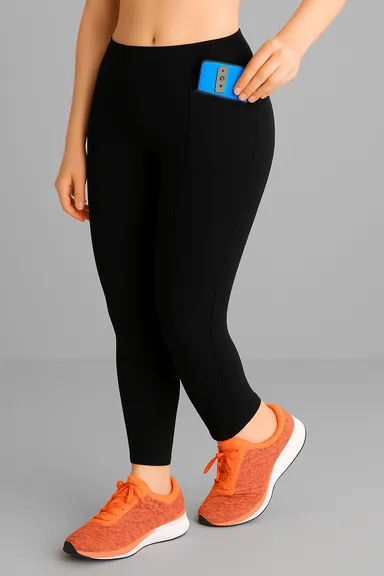 WUGO Premium Gym Wear for Women Stretchable Comfortable Yoga Pants Breathable Sports Leggings Girls Workout Fitness Running Activewear Black S thumbnail 1