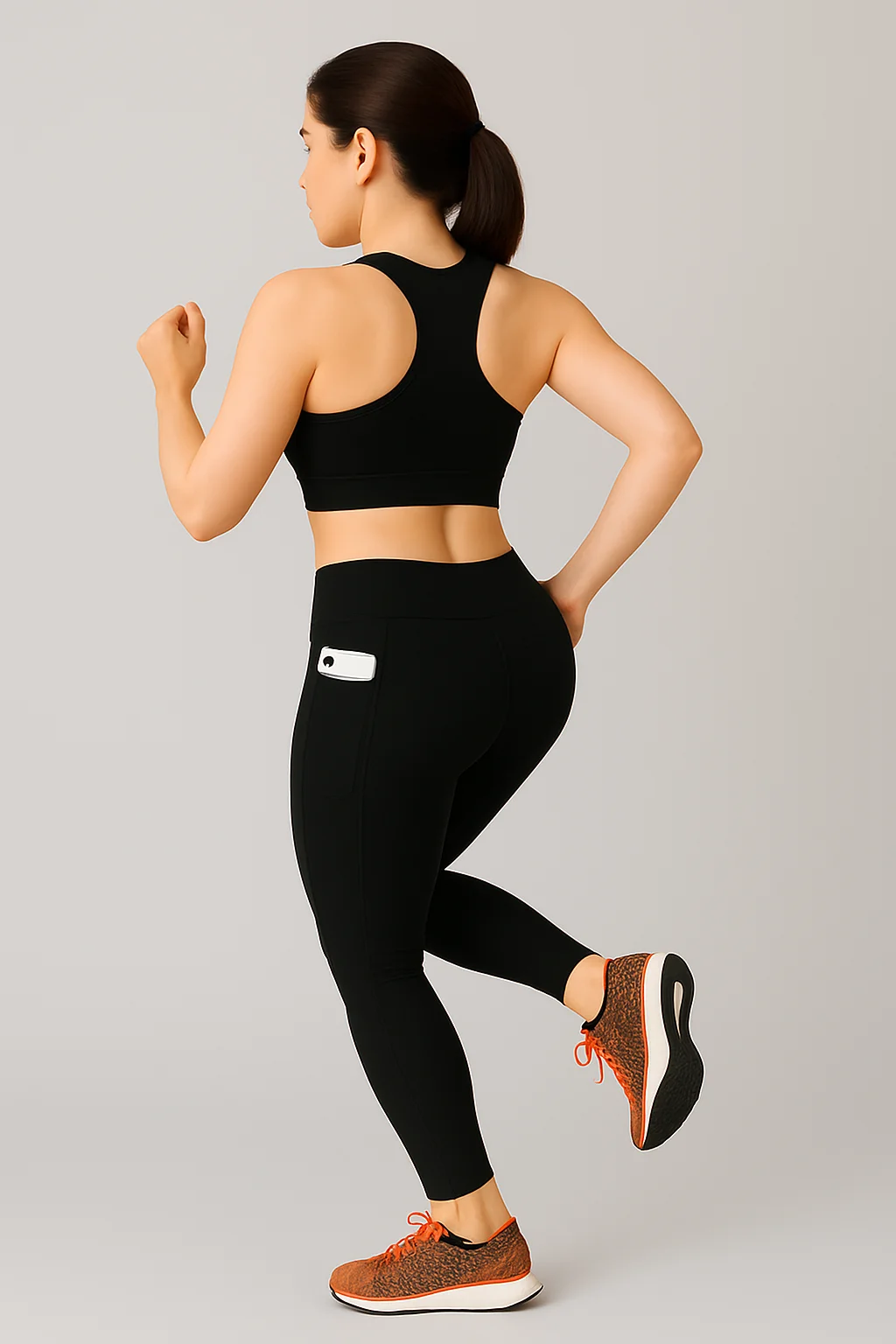 WUGO Premium Gym Wear for Women Stretchable Comfortable Yoga Pants Breathable Sports Leggings Girls Workout Fitness Running Activewear Black S image 4