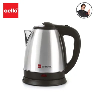 Cello 1.5L Quick Boil Electric Kettle Stainless Steel 1500W Auto Shut-Off 360° Base Water Boiler Silver | Fast Boiling Home Kitchen thumbnail 8