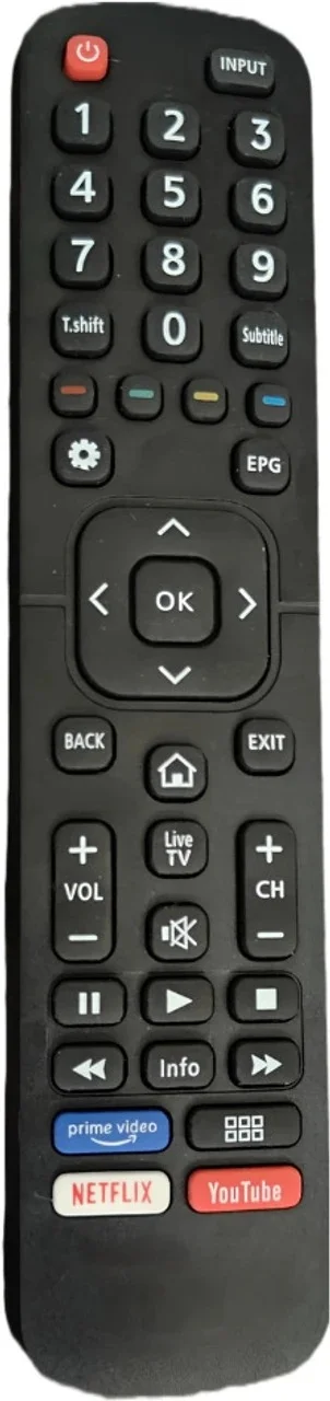 REZRO Premium Smart TV Remote Control for Lloyd and Vu LED TV Compatible Universal Replacement Remote Controller Black High Signal Range Durable Build Plug and Play No Setup Required India image 1