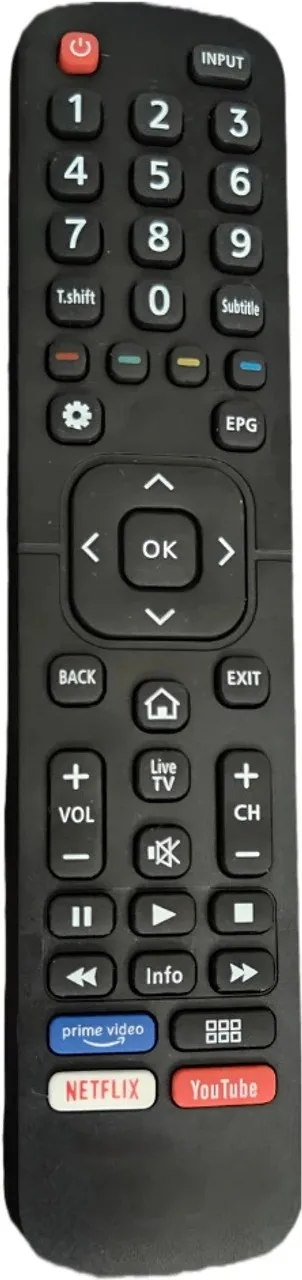REZRO Premium Smart TV Remote Control for Lloyd and Vu LED TV Compatible Universal Replacement Remote Controller Black High Signal Range Durable Build Plug and Play No Setup Required India thumbnail 0