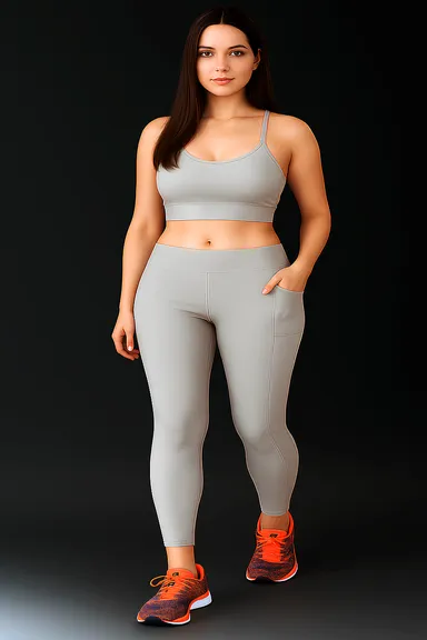 WUGO Premium Gym Wear for Women Stretchable Comfortable Yoga Pants Breathable Sports Leggings Girls Workout Fitness Running Activewear Grey S thumbnail 3