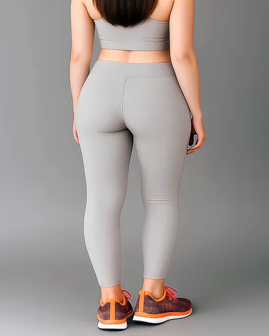WUGO Premium Gym Wear for Women Stretchable Comfortable Yoga Pants Breathable Sports Leggings Girls Workout Fitness Running Activewear Grey S thumbnail 4