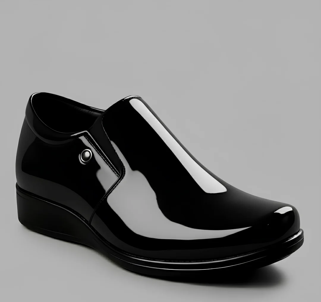 WUGO Men Formal Shoes Stylish Office Business Shoes for Men Boys Black Synthetic Leather Lace Up Comfortable Durable Outdoor Daily Wear Footwear India image 1
