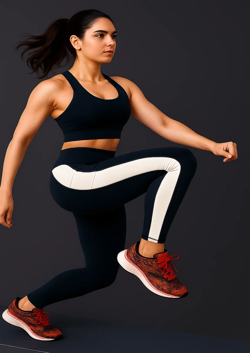 WUGO Women Stylish Activewear Leggings Soft Stretch High Waist Yoga Pants for Gym Fitness Pilates Running Daily Workout Breathable Sculpting Comfort Wear NEVEY  S image 3