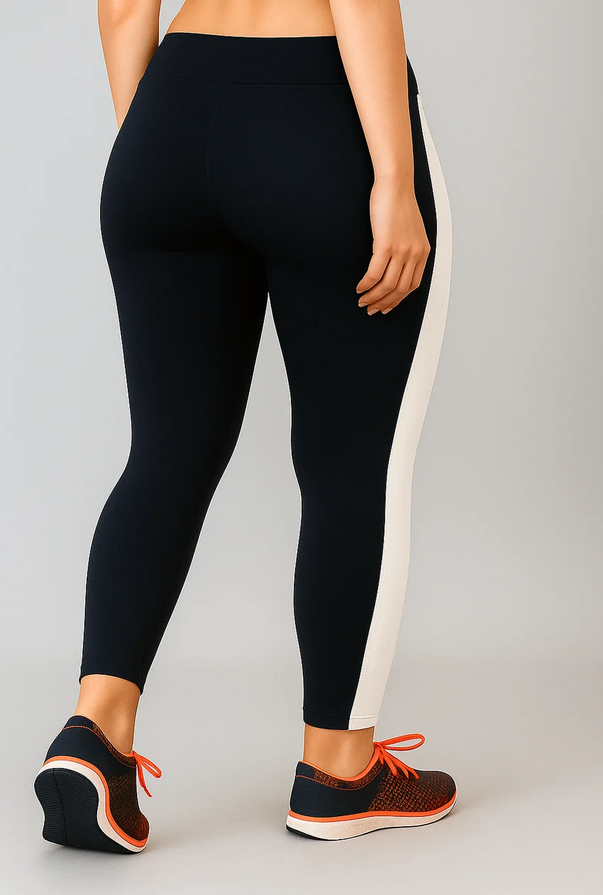 WUGO Women Stylish Activewear Leggings Soft Stretch High Waist Yoga Pants for Gym Fitness Pilates Running Daily Workout Breathable Sculpting Comfort Wear NEVEY  L image 5