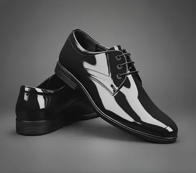 WUGO Men Formal Shoes Black Synthetic Leather Lace Up Office Business Shoes for Men & Boys Stylish Comfortable Daily Wear Outdoor Corporate Footwear India Black 6 thumbnail 3
