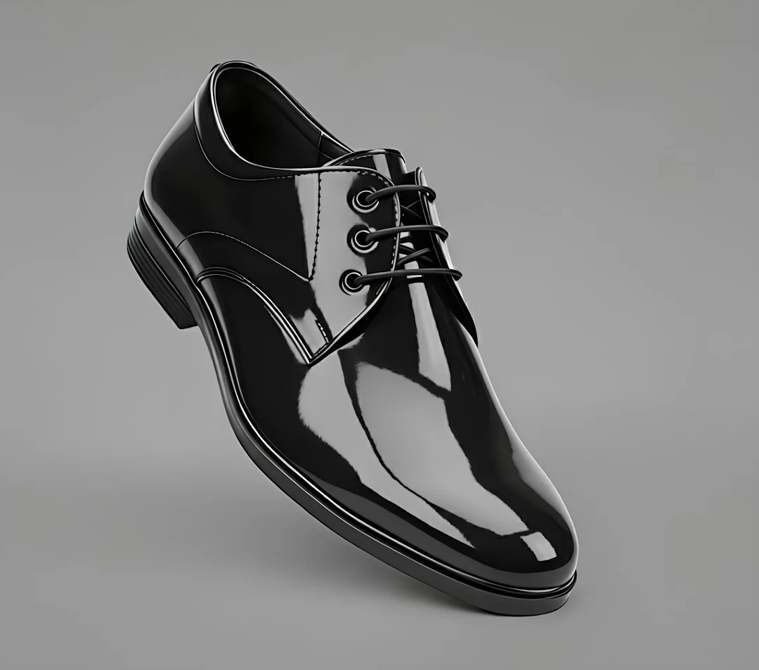 WUGO Men Formal Shoes Black Synthetic Leather Lace Up Office Business Shoes for Men & Boys Stylish Comfortable Daily Wear Outdoor Corporate Footwear India Black 8 image 3