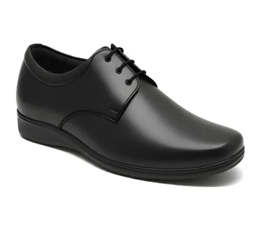 WUGO Men Stylish Formal Office Shoes for Business Outdoor Use Lightweight Comfortable Durable Non-Slip Formal Footwear for Men & Boys Daily Wear Professional Shoes Black 6 thumbnail 1