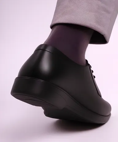 WUGO Men Stylish Formal Office Shoes for Business Outdoor Use Lightweight Comfortable Durable Non-Slip Formal Footwear for Men & Boys Daily Wear Professional Shoes Black 6 thumbnail 3