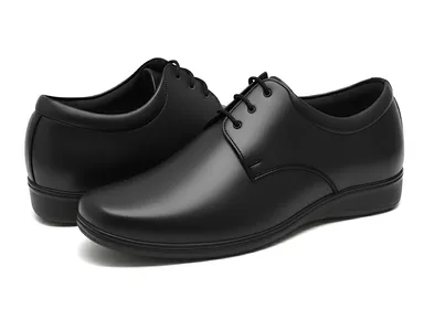 WUGO Men Stylish Formal Office Shoes for Business Outdoor Use Lightweight Comfortable Durable Non-Slip Formal Footwear for Men & Boys Daily Wear Professional Shoes Black 10 thumbnail 0