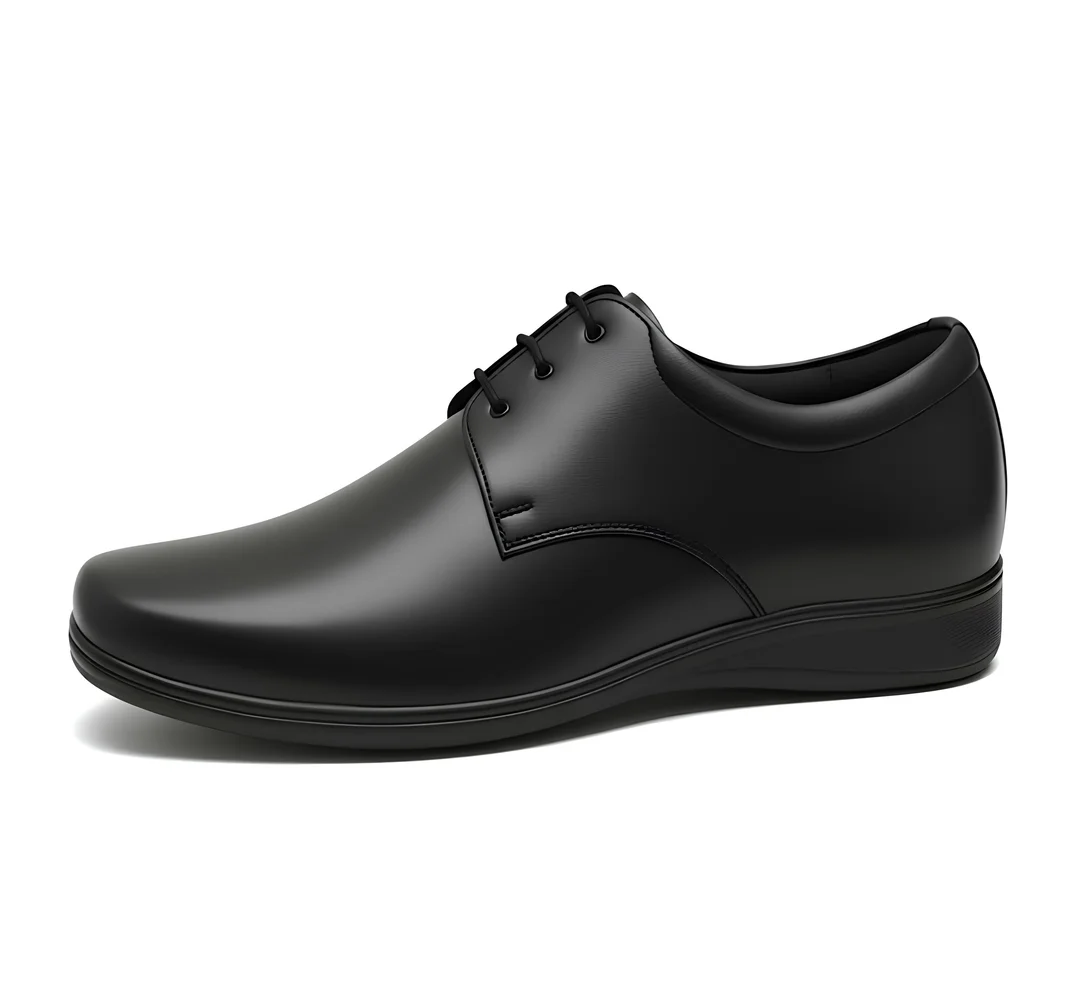 WUGO Men Stylish Formal Office Shoes for Business Outdoor Use Lightweight Comfortable Durable Non-Slip Formal Footwear for Men & Boys Daily Wear Professional Shoes Black 10 image 3