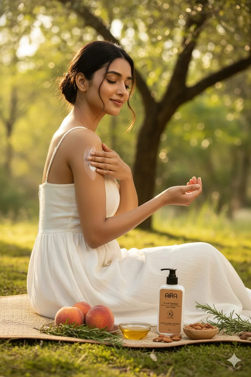 AIRA Silk Melt Body Moisturizer 300ml Hydrating Lightweight Non Greasy Skin Moisturising Lotion for Dry Skin Daily Use Smooth Soft Skin Care India image 2