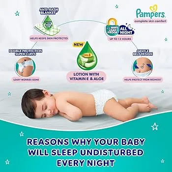Pampers Happy Baby Diaper Pants Small Size S 38 Count Soft Stretch Disposable Baby Diapers with Leak Lock Aloe Vera Lotion Protection Rash Free Comfort Pants India thumbnail 3