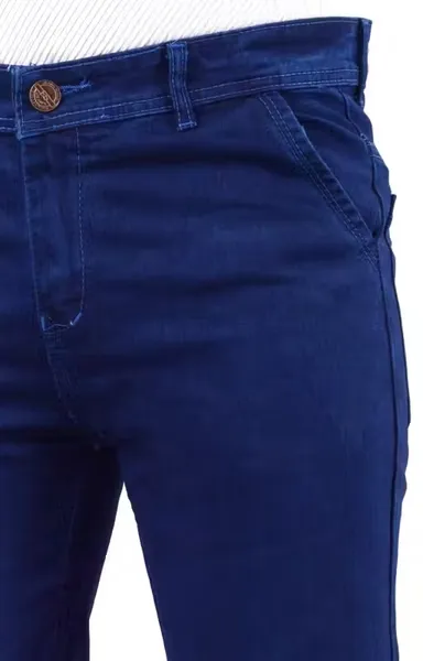 Blue Cross Men Slim Fit Stretchable Denim Jeans with Pocket Design – Casual Stylish Blue Cotton Blend Mid Rise Tapered Fit Everyday Wear Jeans for Men India Dark Blue 28 thumbnail 3