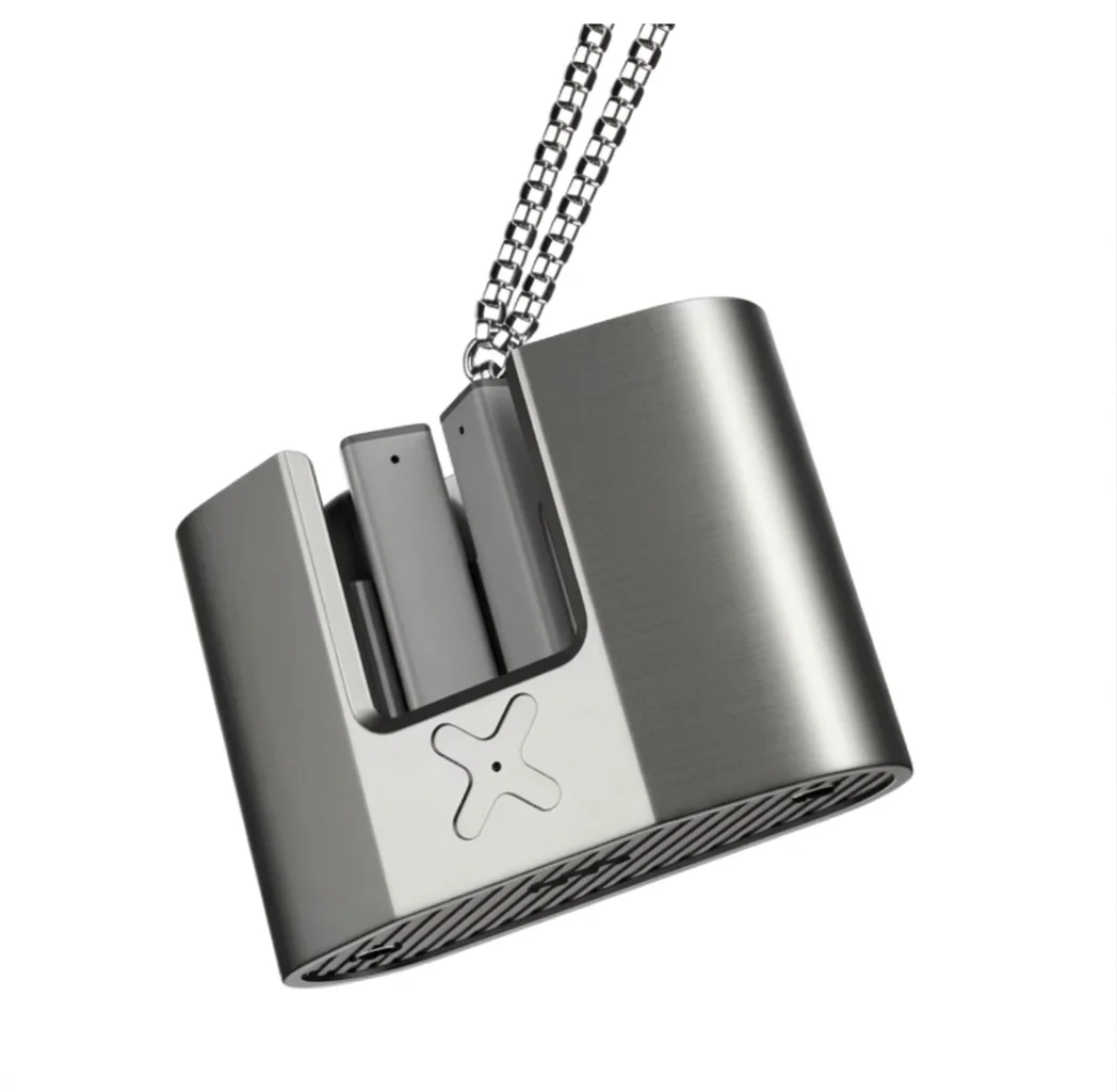 Buds Marine Metal Case With Hanging Small Chain (Dark Grey) image 4