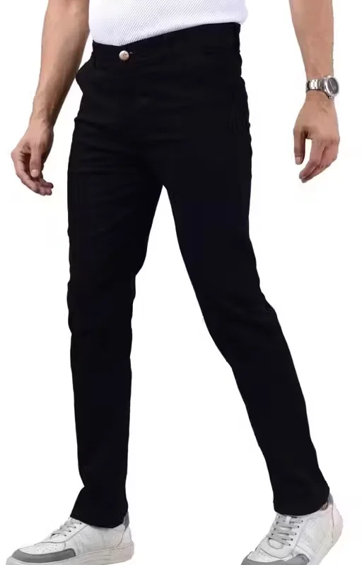 Blue Cross Men Slim Fit Stretchable Denim Jeans with Pocket Design – Casual Stylish Blue Cotton Blend Mid Rise Tapered Fit Everyday Wear Jeans for Men India Black 28 image 2