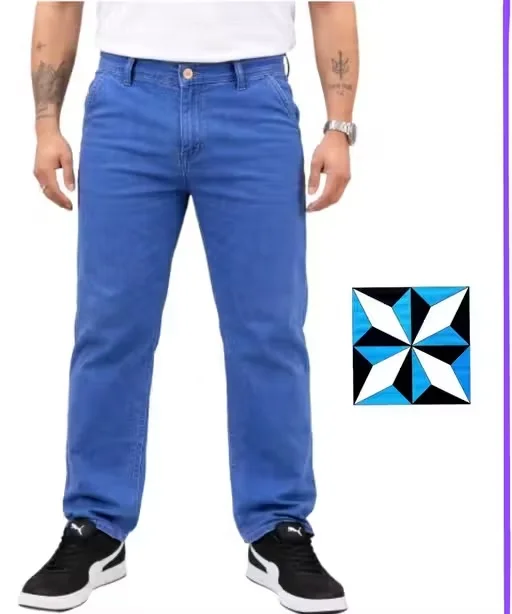 Blue Cross Men Slim Fit Stretchable Denim Jeans with Pocket Design – Casual Stylish Blue Cotton Blend Mid Rise Tapered Fit Everyday Wear Jeans for Men India Light Blue 38 image 1