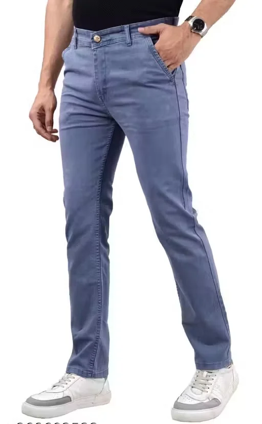 Blue Cross Men Slim Fit Stretchable Denim Jeans with Pocket Design – Casual Stylish Blue Cotton Blend Mid Rise Tapered Fit Everyday Wear Jeans for Men India Grey 28 image 2