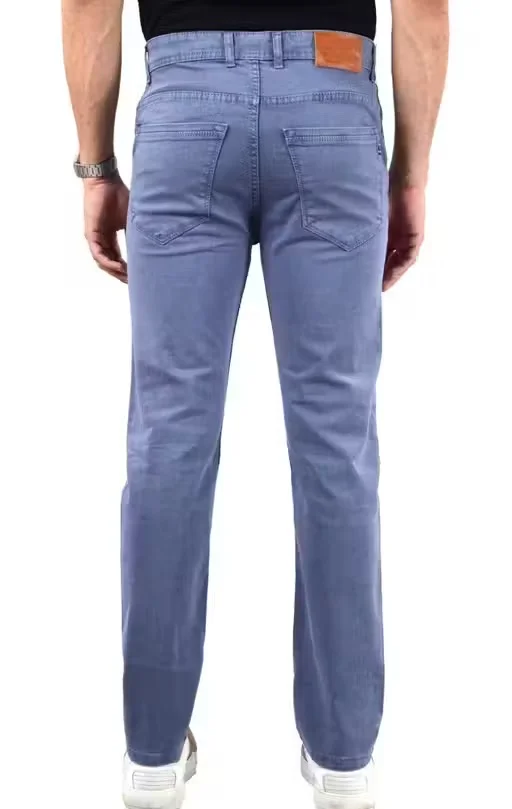 Blue Cross Men Slim Fit Stretchable Denim Jeans with Pocket Design – Casual Stylish Blue Cotton Blend Mid Rise Tapered Fit Everyday Wear Jeans for Men India Grey 28 image 3