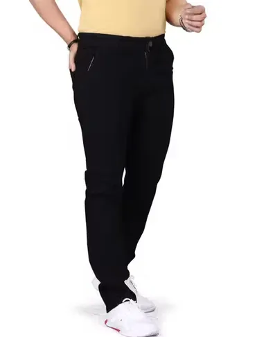 Premium Men’s Stretchable Denim Jeans Slim Fit Regular Fit Cross Pocket Design Comfortable Daily Wear Casual Stylish Blue Black Cotton Elastane Jeans for Men India Black 36 thumbnail 1