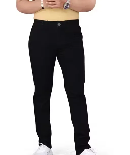 Premium Men’s Stretchable Denim Jeans Slim Fit Regular Fit Cross Pocket Design Comfortable Daily Wear Casual Blue Cotton Blend Jeans for Men India Stylish Trendy Durable Breathable Denim Pants Black 28 image 2