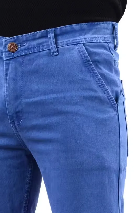 Mens Stretchable Denim Jeans Slim Fit Cross Pocket Stylish Comfortable Regular Fit Trendy Casual Daily Wear Fashion Jeans for Men India Light Blue 34 image 2