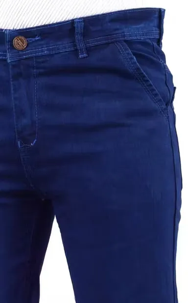 Mens Stretchable Denim Jeans Slim Fit Cross Pocket Stylish Comfortable Regular Fit Trendy Casual Daily Wear Fashion Jeans for Men India Dark Blue 34 thumbnail 1