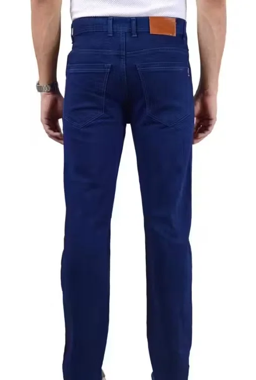 Mens Stretchable Denim Jeans Slim Fit Cross Pocket Stylish Comfortable Regular Fit Trendy Casual Daily Wear Fashion Jeans for Men India Dark Blue 34 image 3