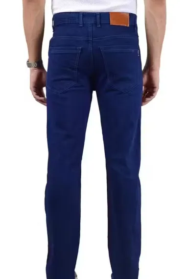 Mens Stretchable Denim Jeans Slim Fit Cross Pocket Stylish Comfortable Regular Fit Trendy Casual Daily Wear Fashion Jeans for Men India Dark Blue 34 thumbnail 2