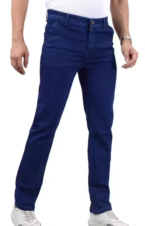 Mens Stretchable Denim Jeans Slim Fit Cross Pocket Stylish Comfortable Regular Fit Trendy Casual Daily Wear Fashion Jeans for Men India Dark Blue 34 image 1