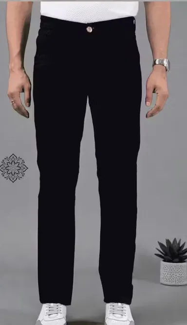 Mens Stretchable Denim Jeans Slim Fit Cross Pocket Stylish Comfortable Regular Fit Trendy Casual Daily Wear Fashion Jeans for Men India Black 36 thumbnail 0