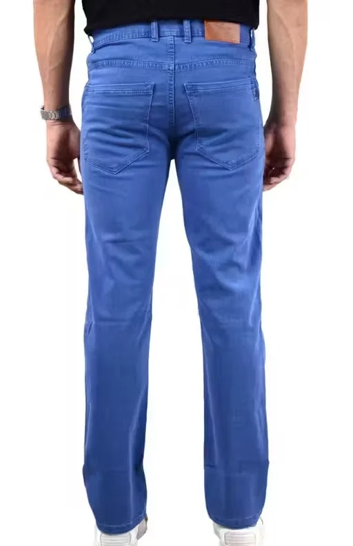 Premium Men’s Stretchable Slim Fit Denim Jeans Regular Fit Cross Pocket Blue Cotton Lycra Jeans for Men Daily Wear Comfortable Stylish Casual Fashion Jeans India Light Blue 28 image 1