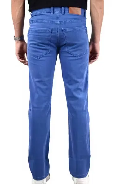 Premium Men’s Stretchable Slim Fit Denim Jeans Regular Fit Cross Pocket Blue Cotton Lycra Jeans for Men Daily Wear Comfortable Stylish Casual Fashion Jeans India Light Blue 40 thumbnail 0