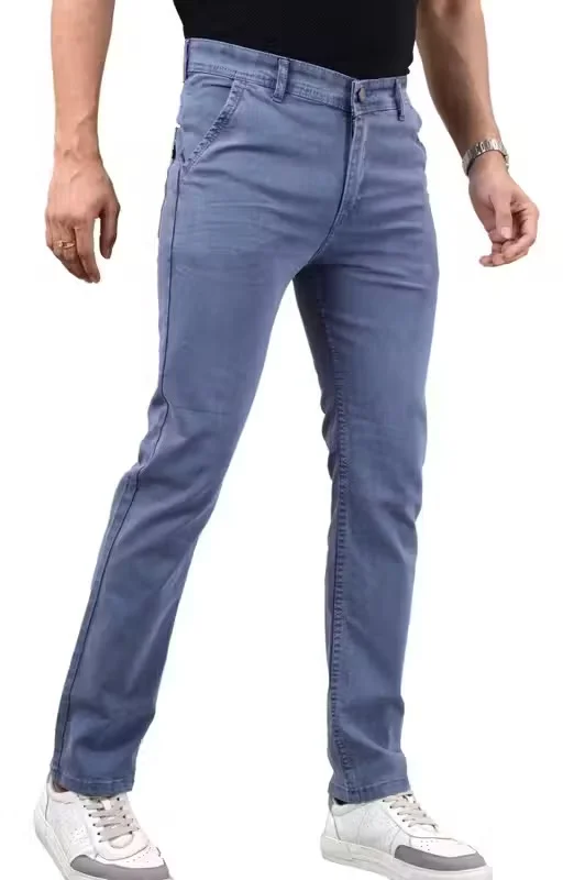 Premium Men’s Stretchable Slim Fit Denim Jeans Regular Fit Cross Pocket Blue Cotton Lycra Jeans for Men Daily Wear Comfortable Stylish Casual Fashion Jeans India Grey 28 image 3