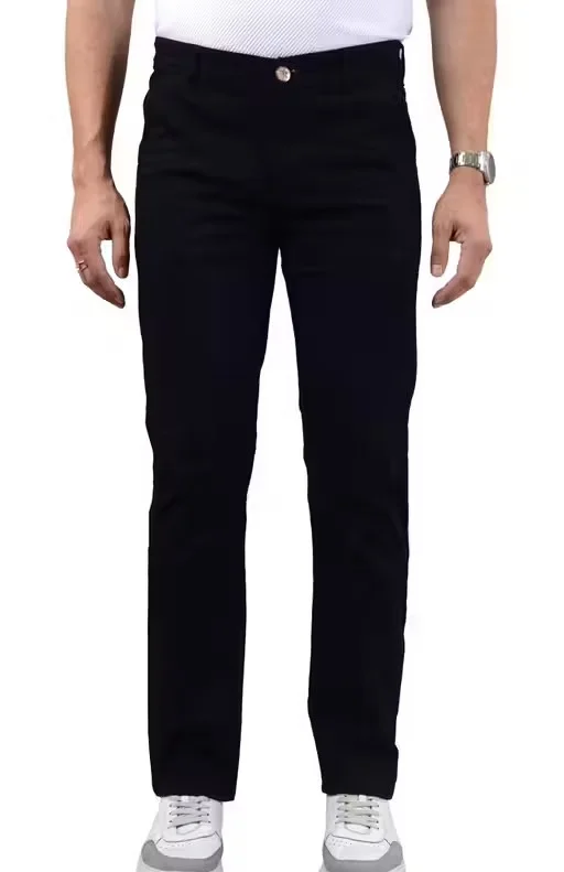 Premium Men’s Stretchable Slim Fit Denim Jeans Regular Fit Cross Pocket Blue Cotton Lycra Jeans for Men Daily Wear Comfortable Stylish Casual Fashion Jeans India Black 34 image 3