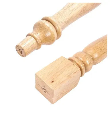 Mahakal International Global Solid Wooden Turner Legs Set of 4 for Centre Table Coffee Table and Tea Table 2x2x18 Inch Premium Hardwood Furniture Legs Primary Colour Durable Carved Wooden Table Support Legs India thumbnail 3