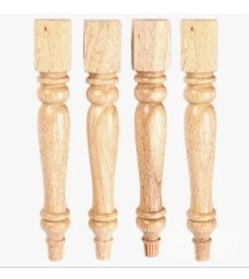 Mahakal International Global Solid Wooden Turner Legs Set of 4 for Centre Table Coffee Table and Tea Table 2x2x18 Inch Premium Hardwood Furniture Legs Primary Colour Durable Carved Wooden Table Support Legs India image 6