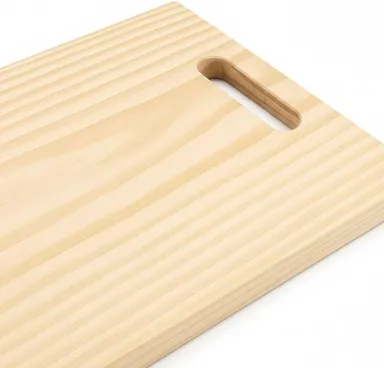 Australian Pine Wood Chopping Board Wooden Cutting Board Beige Pack of 1 Premium Natural Pine Wood Kitchen Cutting Board for Vegetables Fruits Meat Serving Dishwasher Safe Durable Food Prep Board India thumbnail 2