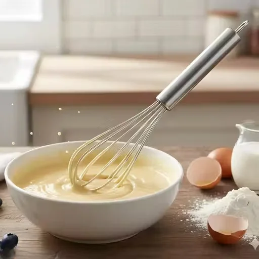 Heavy Duty Stainless Steel Balloon Whisk Egg Beater for Baking, Cooking & Mixing | Durable Manual Wire Whisk for Eggs, Batter, Cream, Sauce Mixing Kitchen Tool image 2