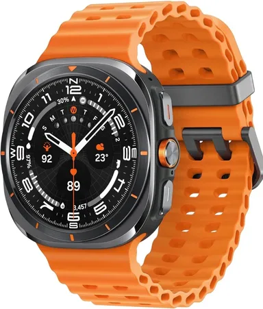 AVR TF-7 Rectangular Smartwatch with Orange Silicone Strap Free Size Bluetooth Calling Fitness Tracker Heart Rate Monitor Sleep Tracker Waterproof Smart Watch for Men Women India thumbnail 1