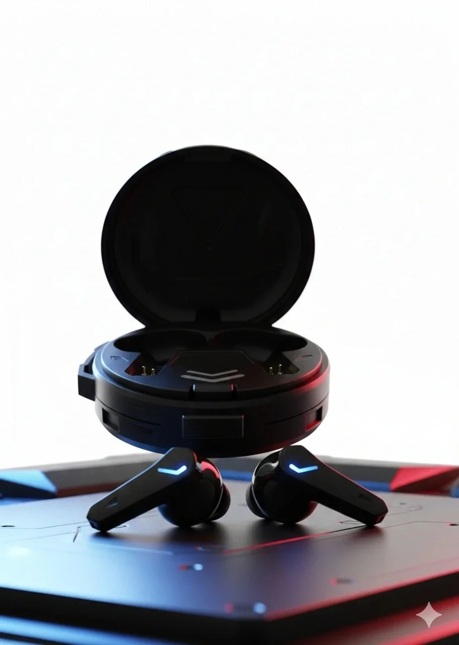 Heyuva Transformer TWS Wireless Earbuds Black True Wireless Bluetooth Earphones Dual Mode Sound Fast Charging Stereo Bass In-Ear Headset for Android iPhone Gaming Music Calls India image 2