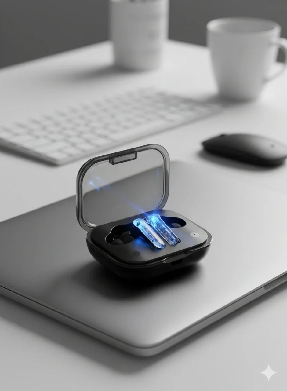 Heyuva C-M-f True Wireless Earbuds Black Transparent High Bass Sound Bluetooth 5.3 Ergonomic Design Noise Isolation TWS Earphones for Gaming Music Calling Long Battery India image 1