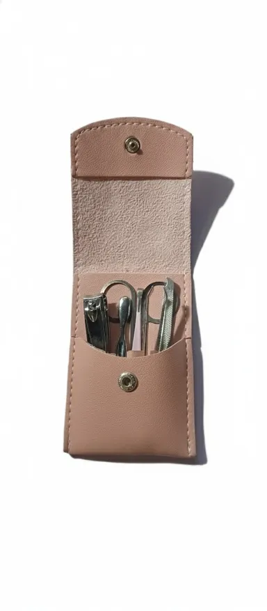6-in-1 Manicure Pedicure Grooming Kit Set with Travel Pouch Wallet Nail Cutter Cuticle Pusher Tweezers Nail File Scissors Stainless Steel Nail Care Tools for Men Women Professional Home Use India thumbnail 0